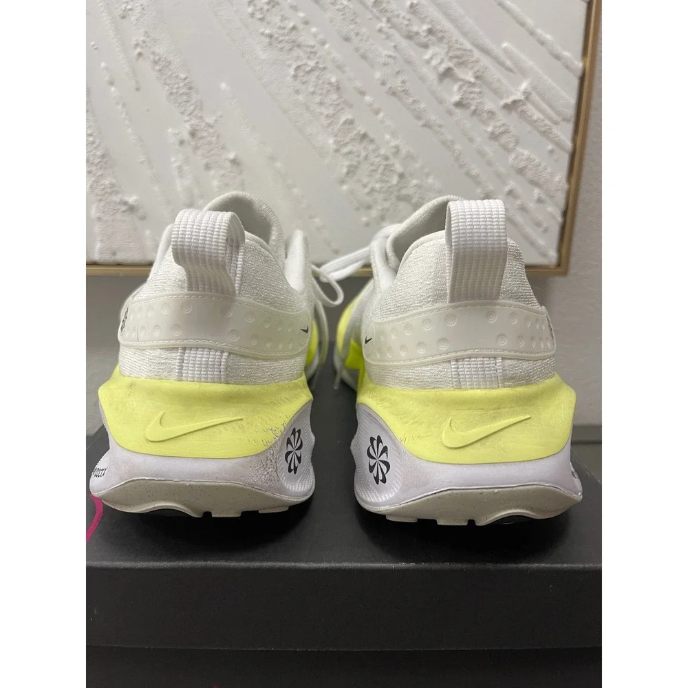 Nike ReactX Infinity Run 4 Mens White Volt Yellow Running Shoes DR2665-101 (10)